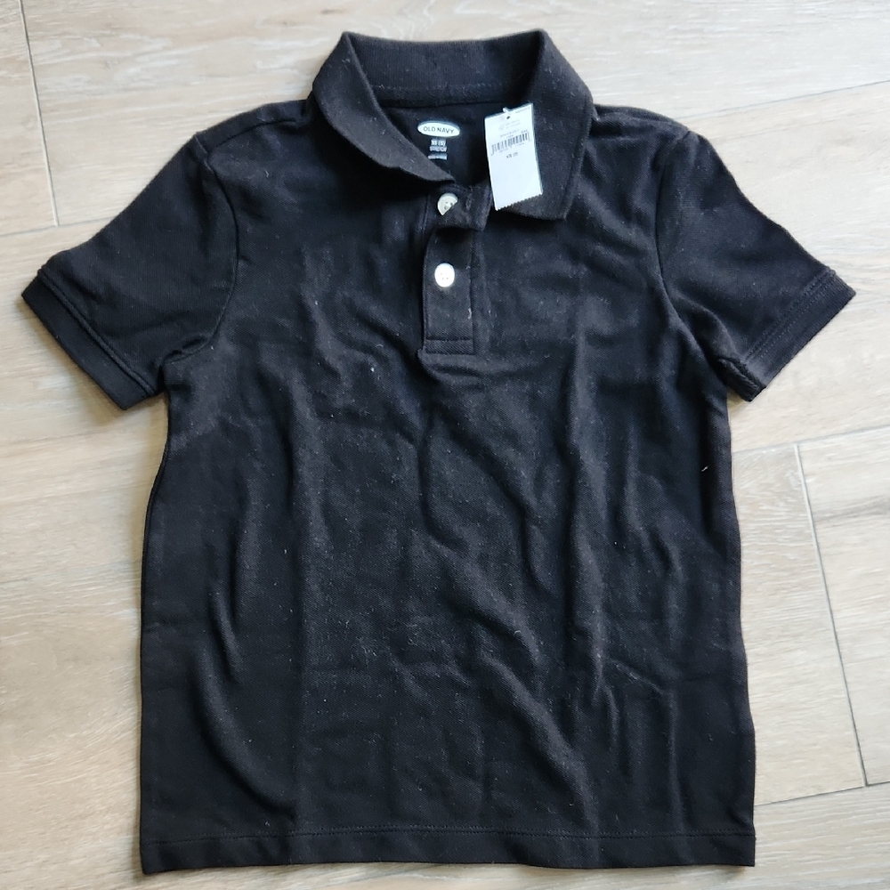 Old Navy Black Polo Shirt 5 (XS)